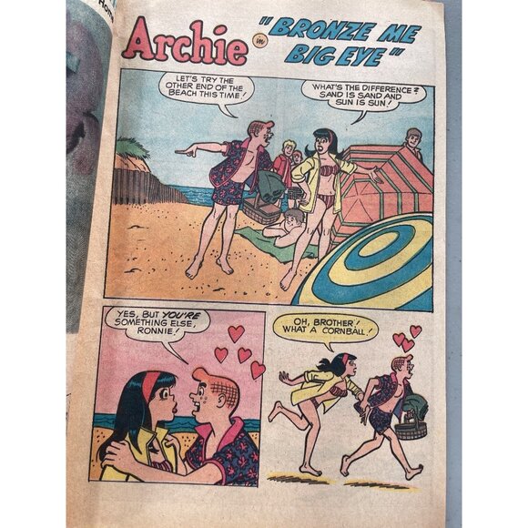 Archie Comics Pep #246 Archie Series Oct 1970 Goofy Goggle Contest Bagged Boarde - Picture 6 of 6